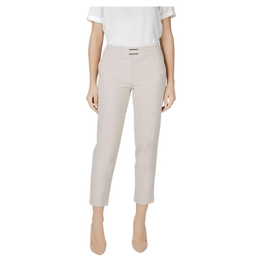 Street One Beige Viscose Jeans & Pant