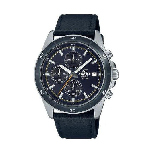 CASIO EDIFICE Mod. STANDARD CHRONOGRAPH LEATHER - GREY WATCHES CASIO EDIFICE Dark Slate Gray