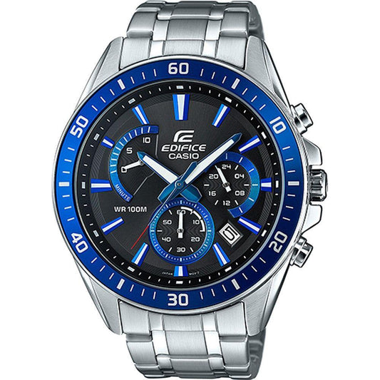 CASIO EDIFICE Mod. RETROGRADE CHRONOGRAPH XL - BLUE RACING WATCHES CASIO EDIFICE Light Gray