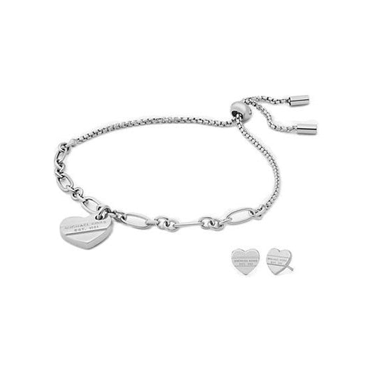 MICHAEL KORS FASHION JEWELS Mod. OUTLET Special Pack Bracelet + Earrings DESIGNER FASHION JEWELLERY MICHAEL KORS JEWELS Light Gray