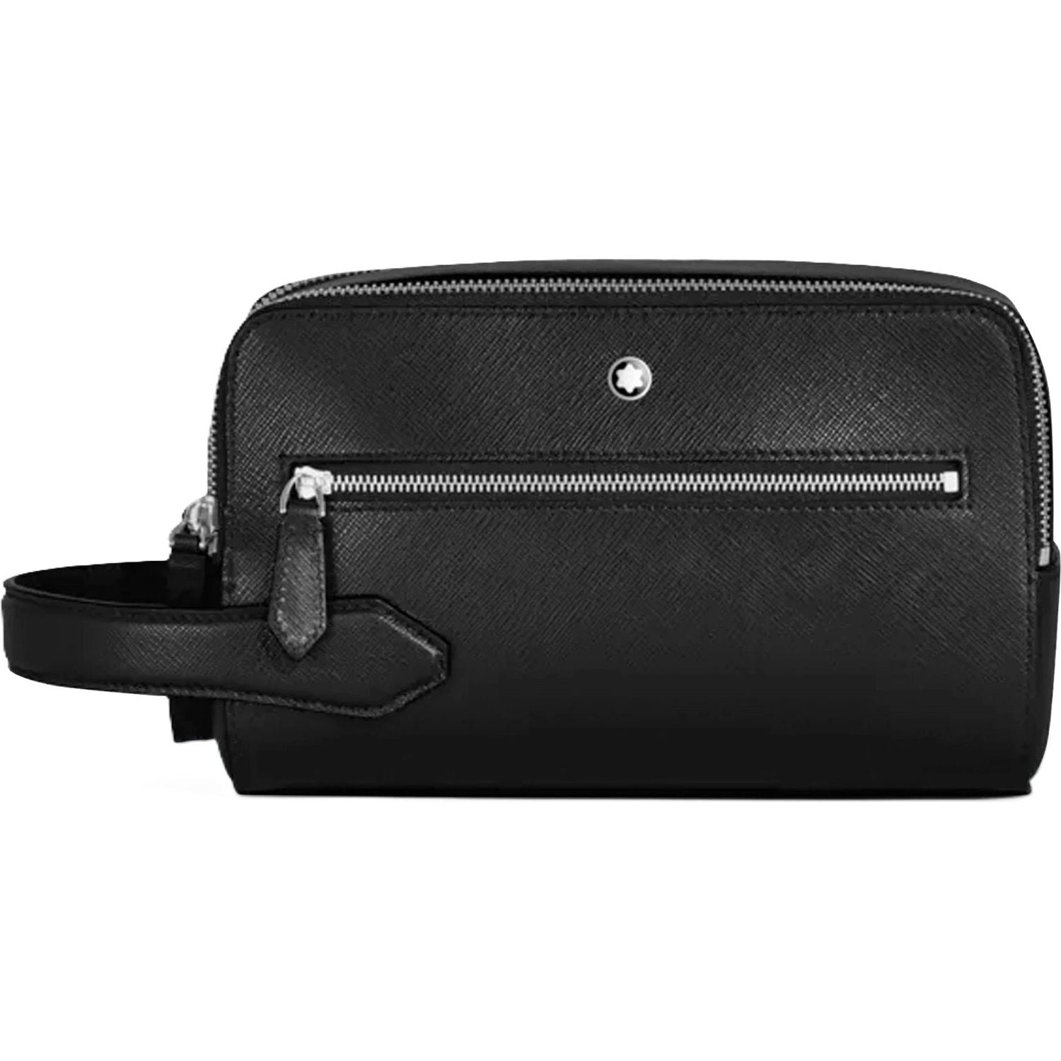 Front view with bag zipped and handles upright.
